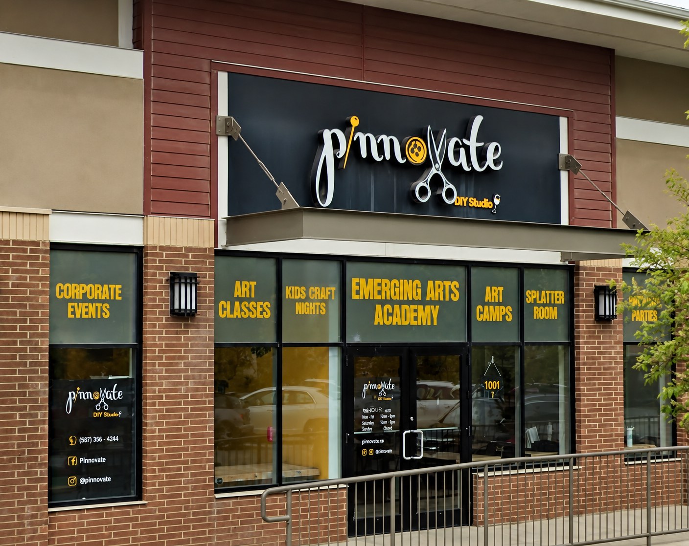 Exterior of Pinnovate DIY Art Studio